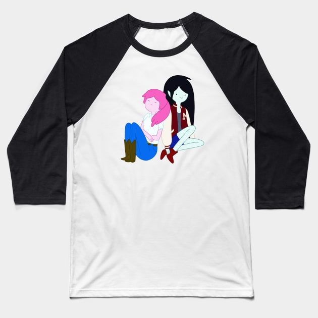 Marceline and Bubblegum Baseball T-Shirt by maxtrology